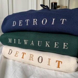 Personalized Embroidered City Hoodie