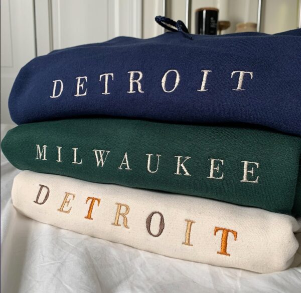 Personalized Embroidered City Hoodie