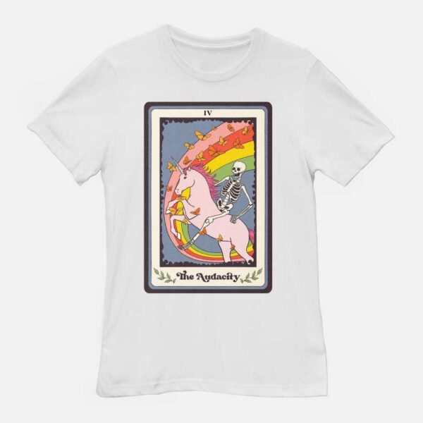 Skeleton The Audacity Tarot Card Shirt