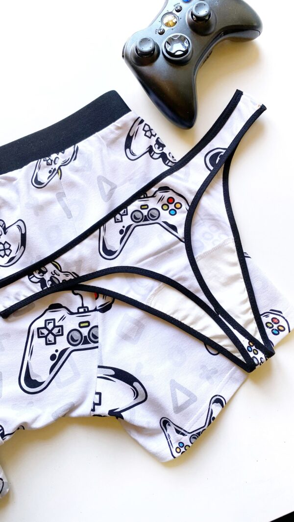 Game Controller Print Couple Matching Boxers