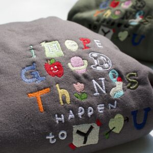 I Hope Good Things Happen To You Embroidered Mental Health Sweatshirt