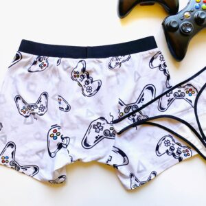 Game Controller Print Couple Matching Boxers