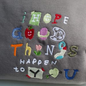 I Hope Good Things Happen To You Embroidered Mental Health Sweatshirt