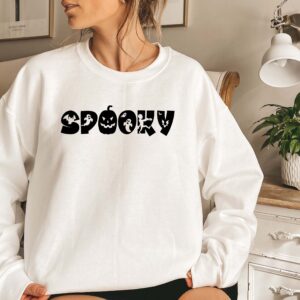 Spooky Boo Bat Pumpkin Halloween Spooky Sweatshirt