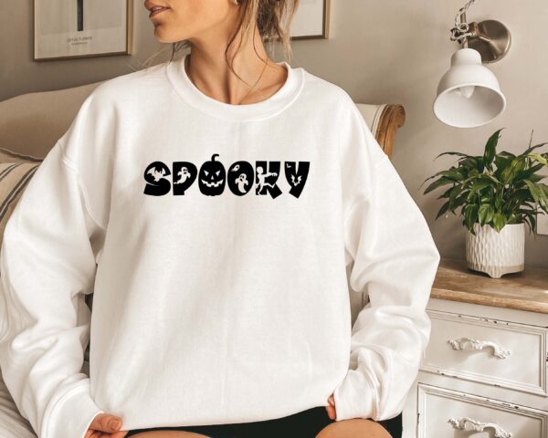 Spooky Boo Bat Pumpkin Halloween Sweatshirt