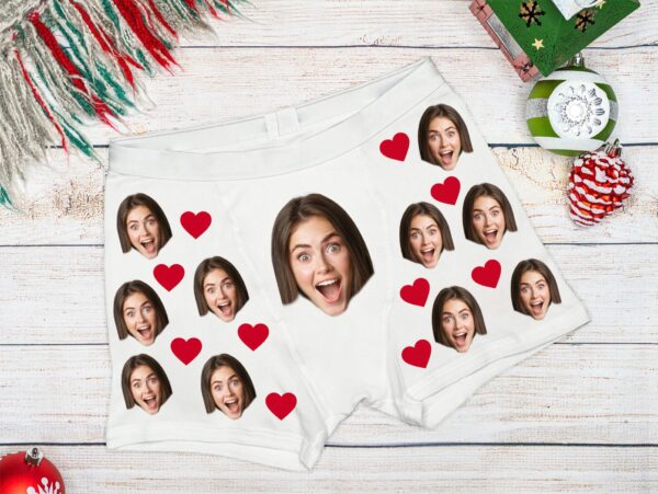 Cute Personalized Face Boxers