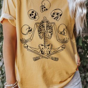 Skeleton Juggling Shirt - Spooky Halloween Shirt