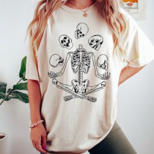 Skeleton Juggling Shirt - Spooky Halloween Shirt