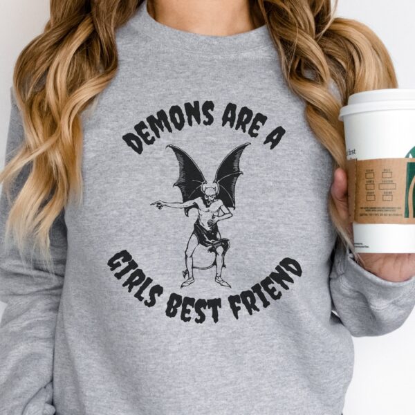 Demons Are A Girl Best Friend Halloween Sweatshirt