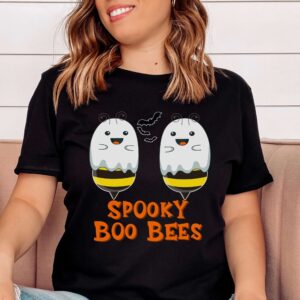 Cute Spooky Boo Bees Ghost Halloween Shirt