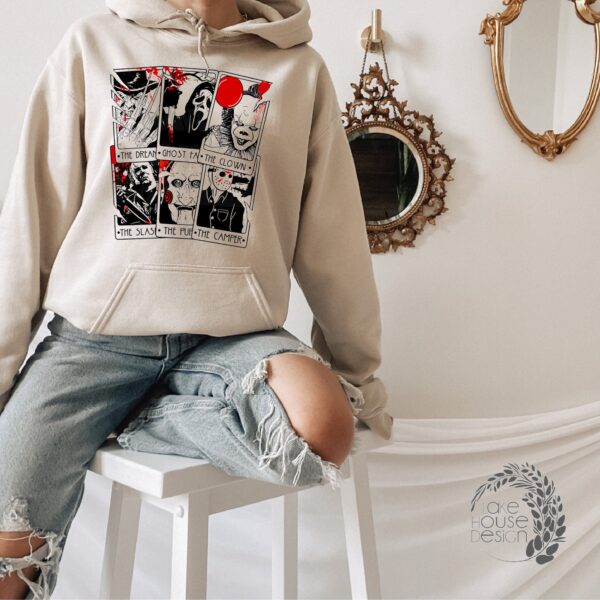 Vintage Horror Tarot Cards Sweatshirt Halloween Nights