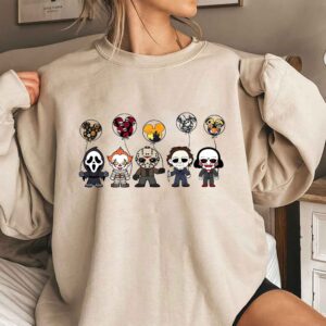 Cute Character Horror Movie Sweatshirt