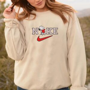 Nike Snoopy Valentines Day Embroidered Sweatshirt