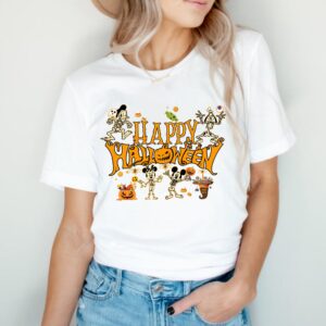 Disney Skeleton Halloween Shirts Happy Party Shirt