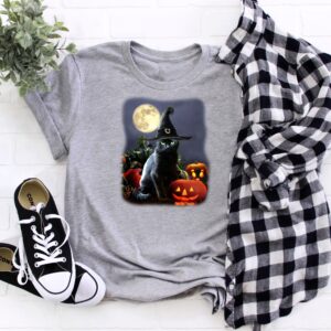 Halloween Cat Shirt Halloween Pumpkin Shirt