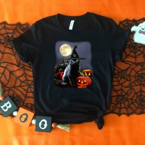 Halloween Cat Shirt Halloween Pumpkin Shirt