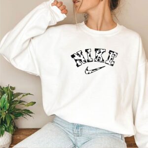 Nike Cow Print  Embroidered Sweatshirt T-Shirt Hoodie