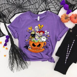 Mickey Balloon Toy Story Halloween Pumpkin Shirt