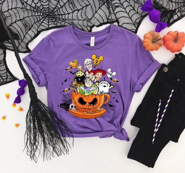 Mickey Balloon Toy Story Halloween Pumpkin Shirt