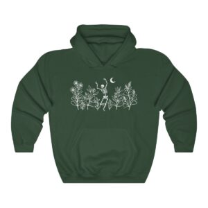 Skeleton Wildflower Halloween Hoodie