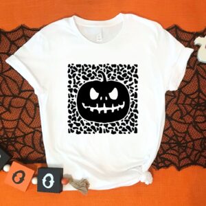 Leopard Pumpkin Tee Halloween T-Shirt