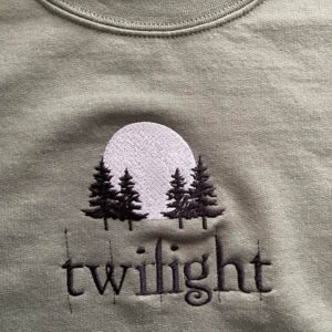 Moon Embroidered Twilight Hoodie Sweatshirt