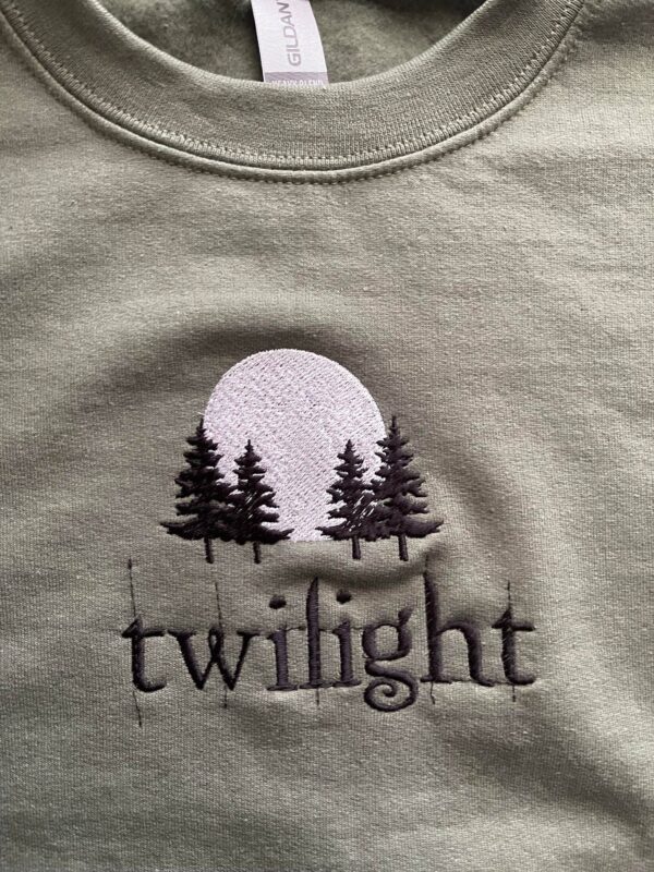 Moon Embroidered Twilight Hoodie Sweatshirt