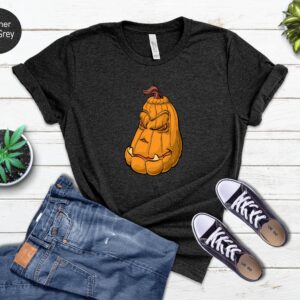 Pumpkin Face Shirt - Funny Pumpkin Halloween Shirts