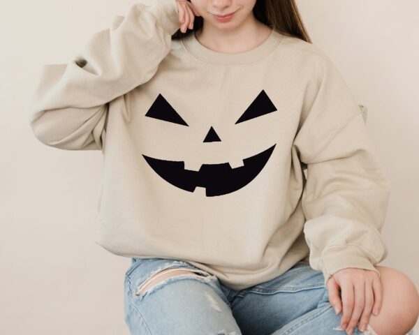 Funny Scary Pumpkin Sweatshirt