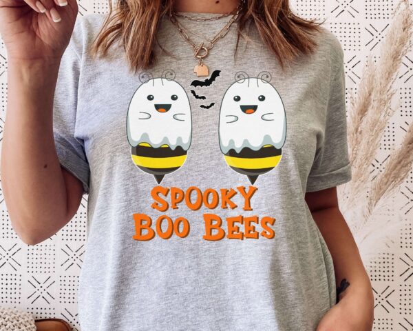 Cute Spooky Boo Bees Ghost Halloween Shirt