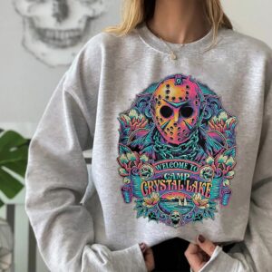 Welcome To Camp Crystal Lake Horror Movie Sweatshirt Scary Hoodie