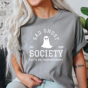 Sad Ghost Society Shirt Funny Halloween