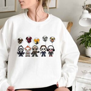 Cute Character Horror Movie Sweatshirt