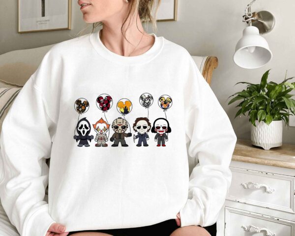 Cute Character Horror Movie Sweatshirt