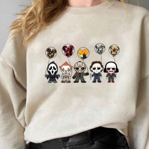 Cute Character Horror Movie Sweatshirt