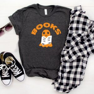 Halloween Boo Books Shirt Funny Halloween Shirt