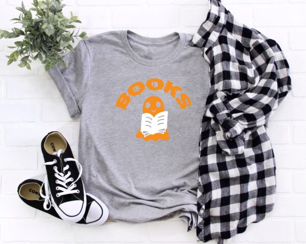 Halloween Boo Books Shirt Funny