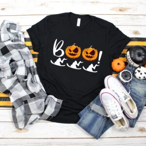 Halloween Boo Shirt Pumpkin