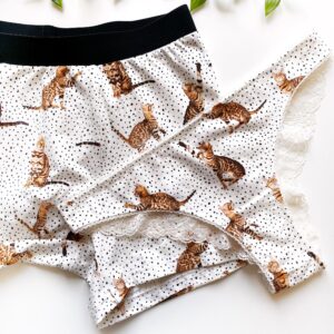 Cat Dotted Couple Matching Boxers