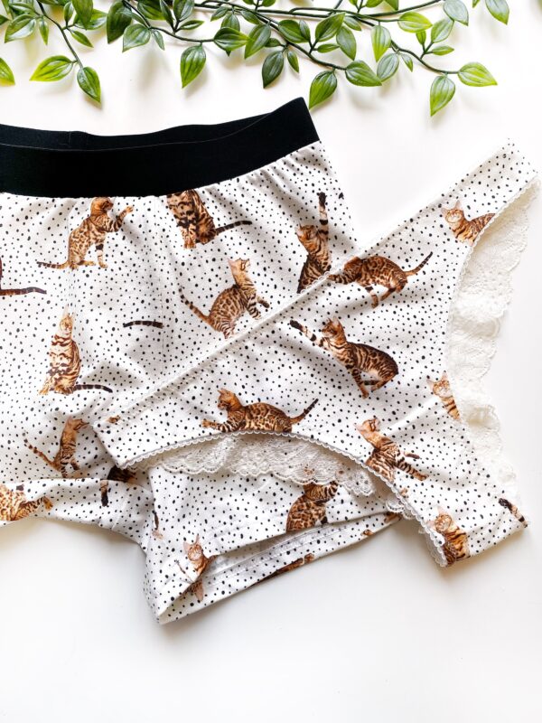 Cat Dotted Couple Matching Boxers