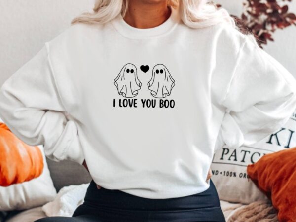 I Love You Boo Halloween Sweatshirt