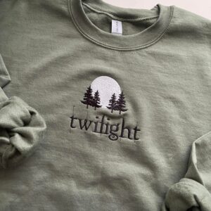 Moon Embroidered Twilight Hoodie Sweatshirt