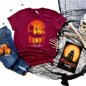 Mummy To Be Halloween Shirt Skeleton Halloween Shirt