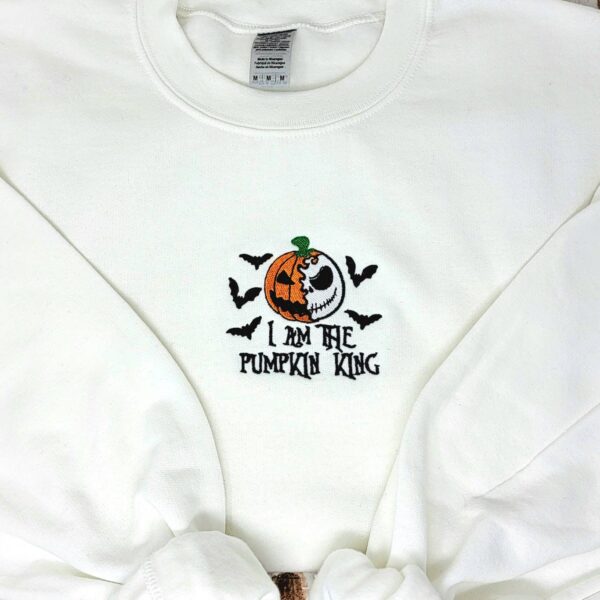 Pumpkin King Embroidered Halloween Sweatshirt