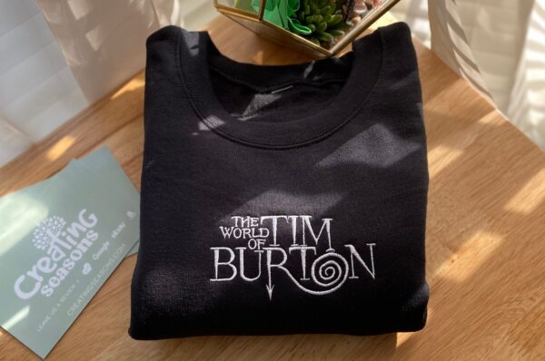 The World Of Tim Burton Halloween Embroidered Sweatshirt