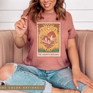 Magic Mushroom Tarot Card Shirt