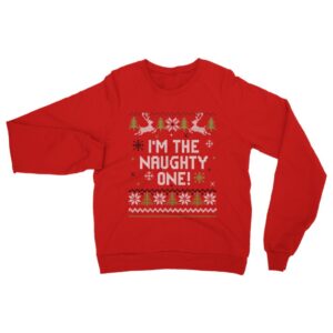 Ugly Couple Christmas Sweater Naughty Nice Christmas