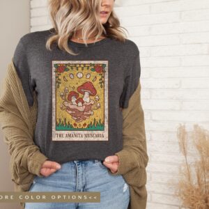 Magic Mushroom Tarot Card Shirt