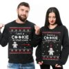 Matching Christmas Sweaters For Couples Baby Announcement Jingle Belly Funny Ugly Sweater