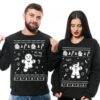 Couples Ugly Sweaters Men Women’s Santa’s Coming That’s What She Said